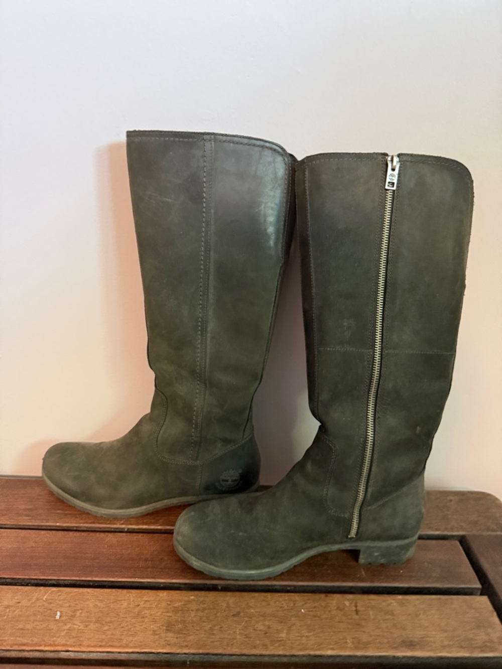 Women's Tall Zip-Front Leather Boots - Timberland